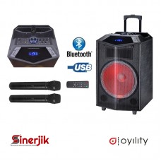 Oyılıty DK-15 / Disco Işıklı Bluetooth, USB, Şarjlı, Karaoke Mikrofonlu Taşınabilir Ses Sistemi 